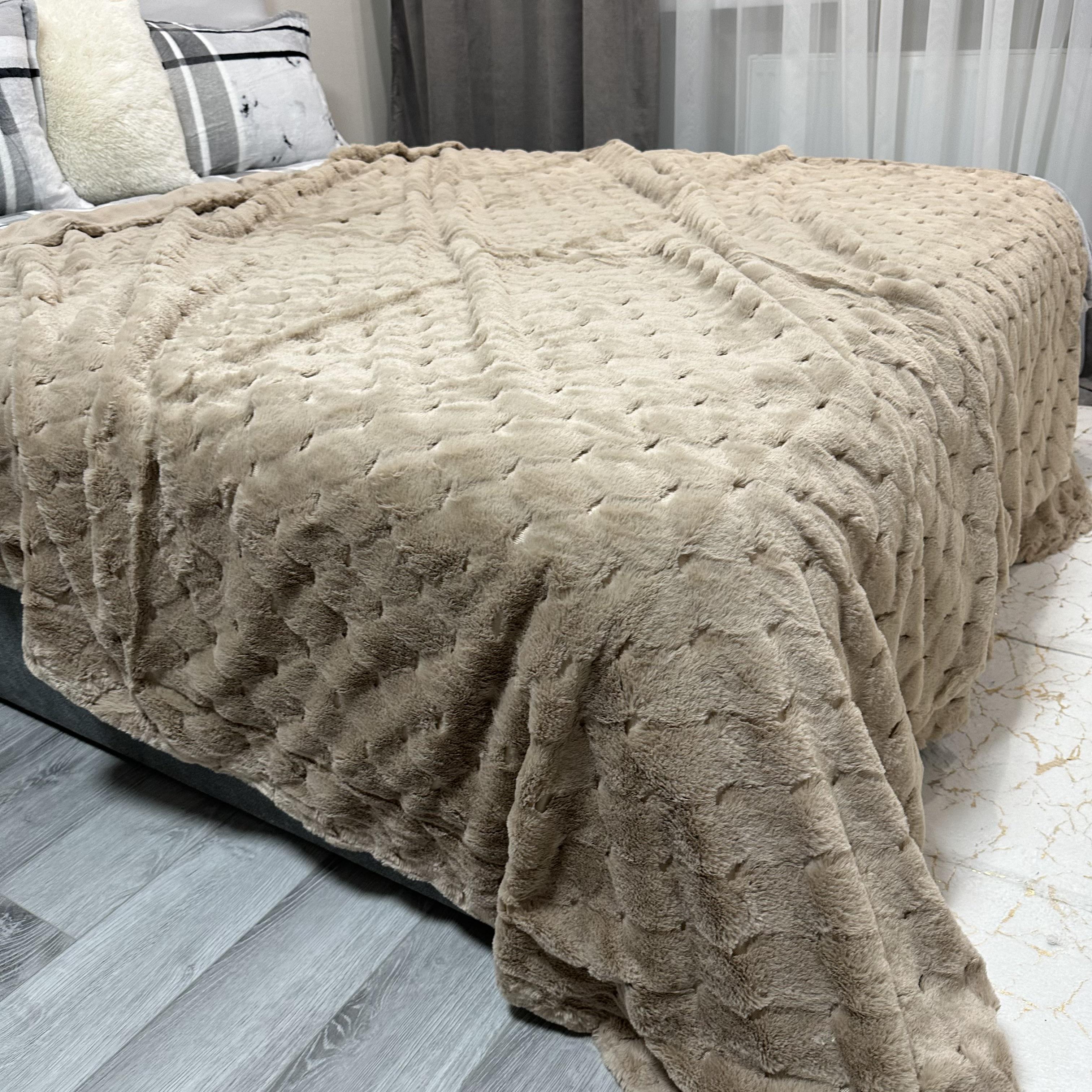 Покрывало микрофибра 200х230 см Кофейный (30111718) - фото 1