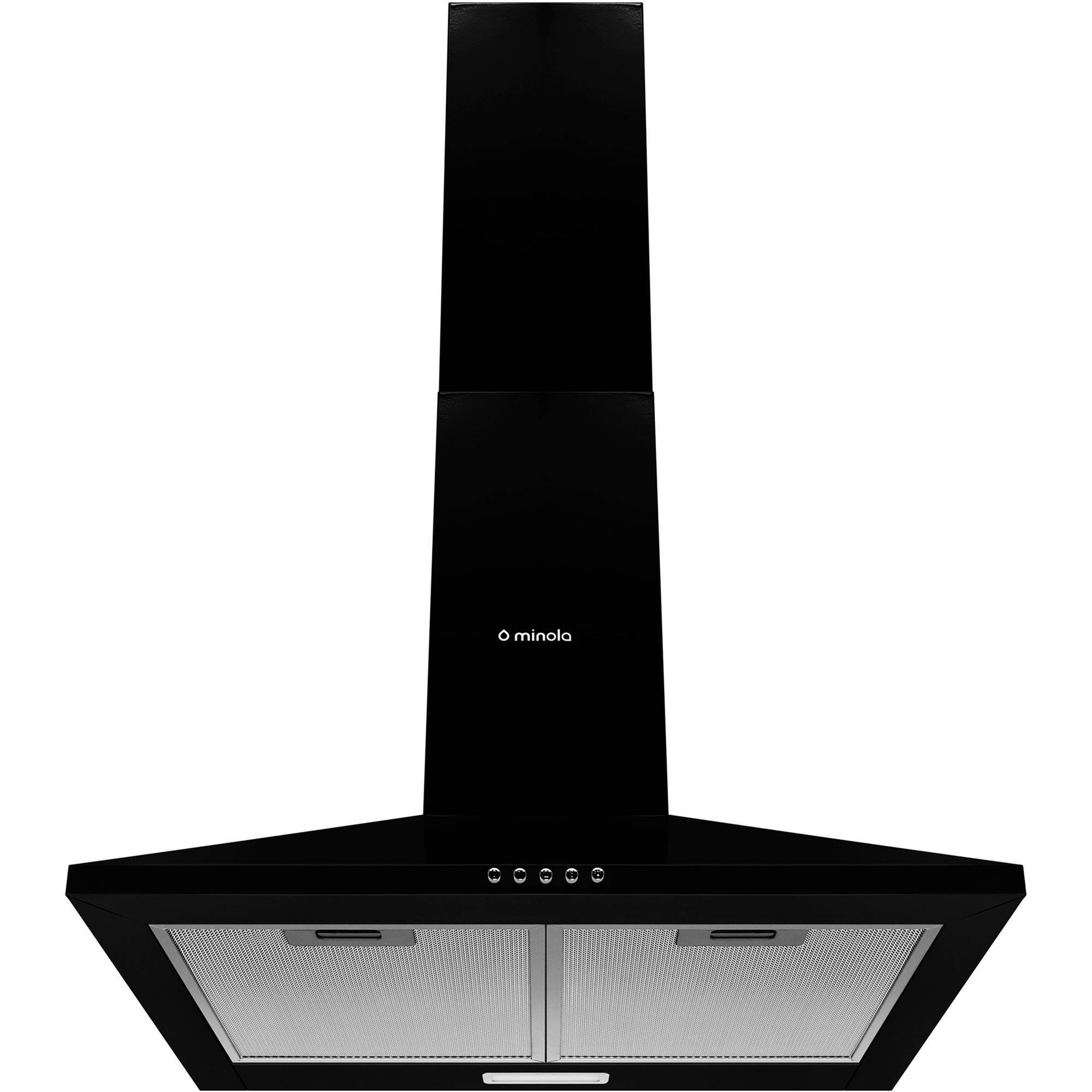 Кухонная вытяжка купольная Minola HK 6614 BL 1000 LED Black