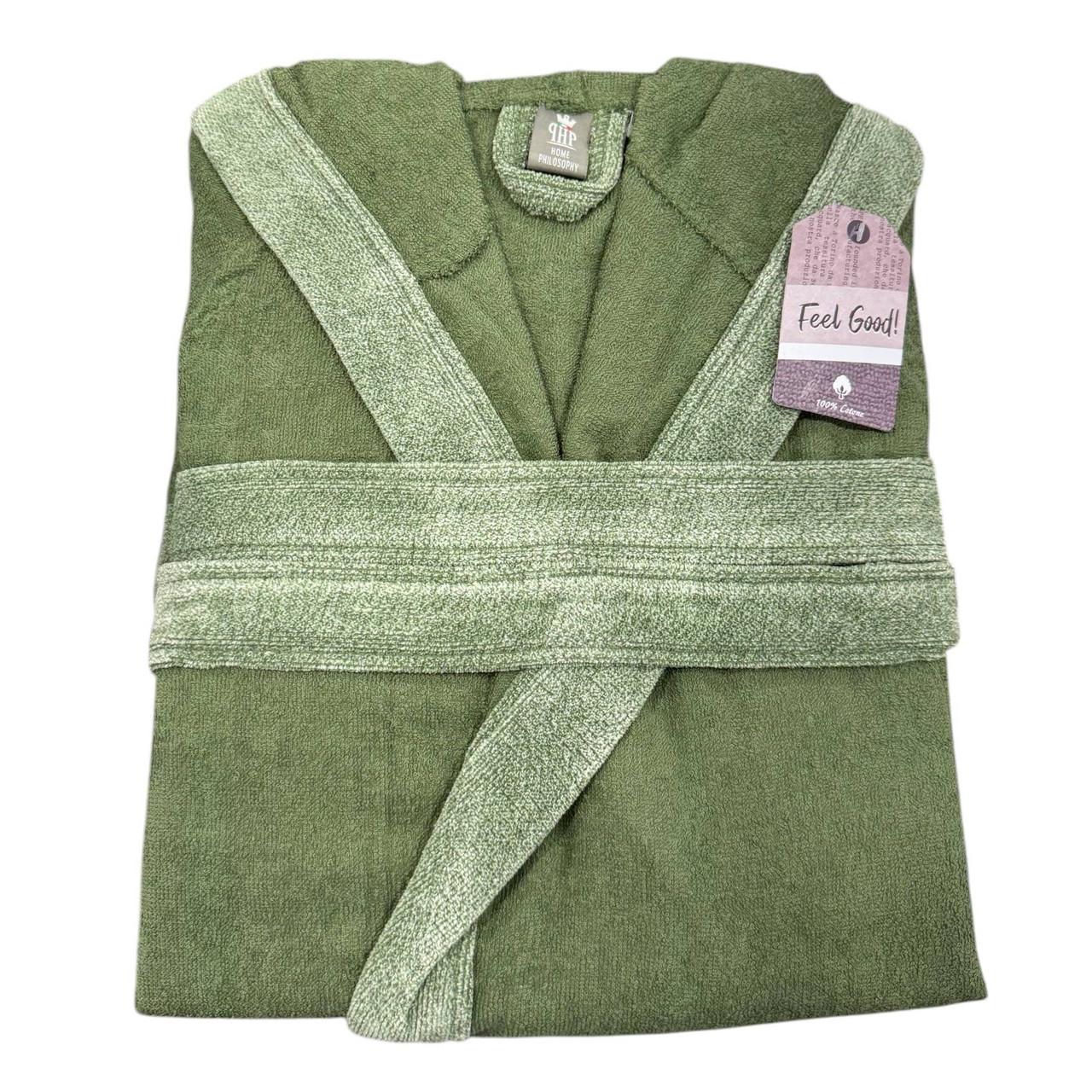 Халат махровый PHP Joy Melange Verde L Зеленый - фото 2