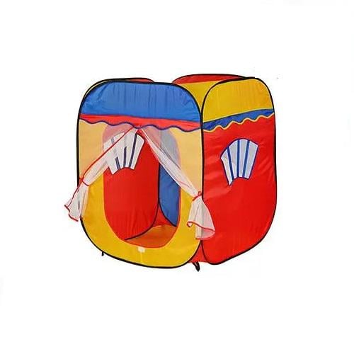 Детская игровая палатка Куб в сумке из текстиля 108х87х88 см Разноцветный (150-98-M1402)
