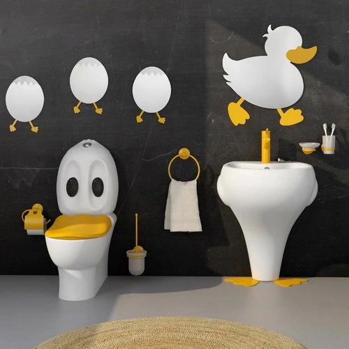 Умывальник напольный CREAVIT Ducky DC052-00CB00E-0000 523x395x633 мм Белый (103060) - фото 5 Умывальник напольный CREAVIT Ducky DC052-00CB00E-0000 523x395x633 мм Белый (103060) - фото 5