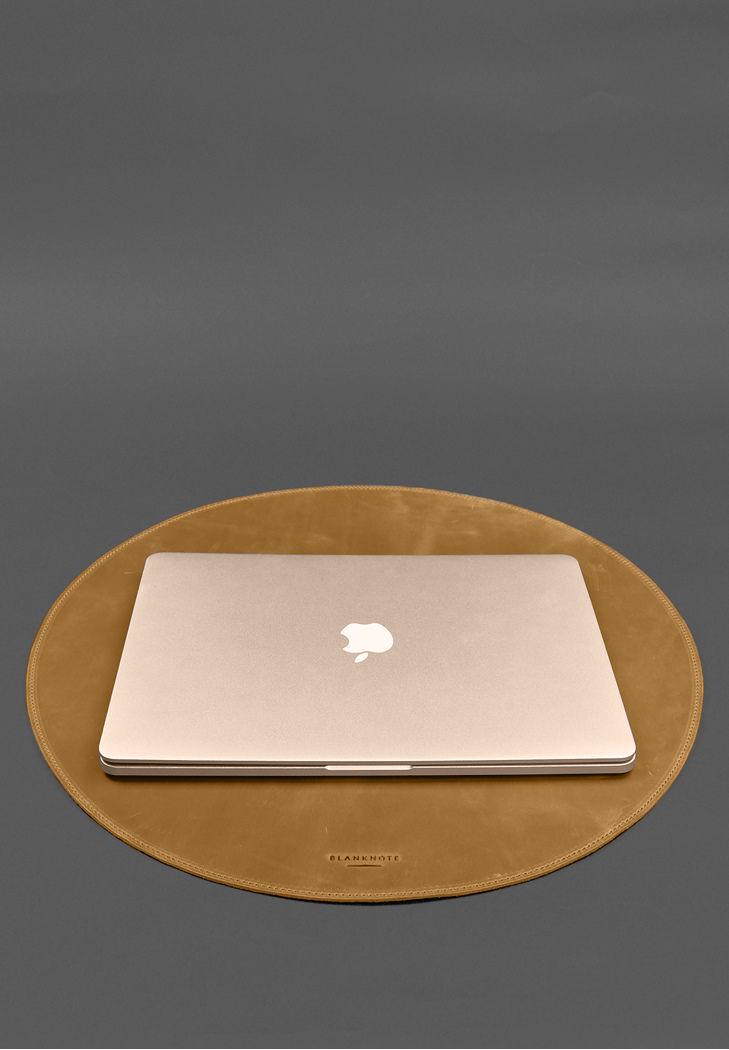 Настольный набор из натуральной кожи 1.2 Crazy Horse Желтый (A-028807) - фото 6