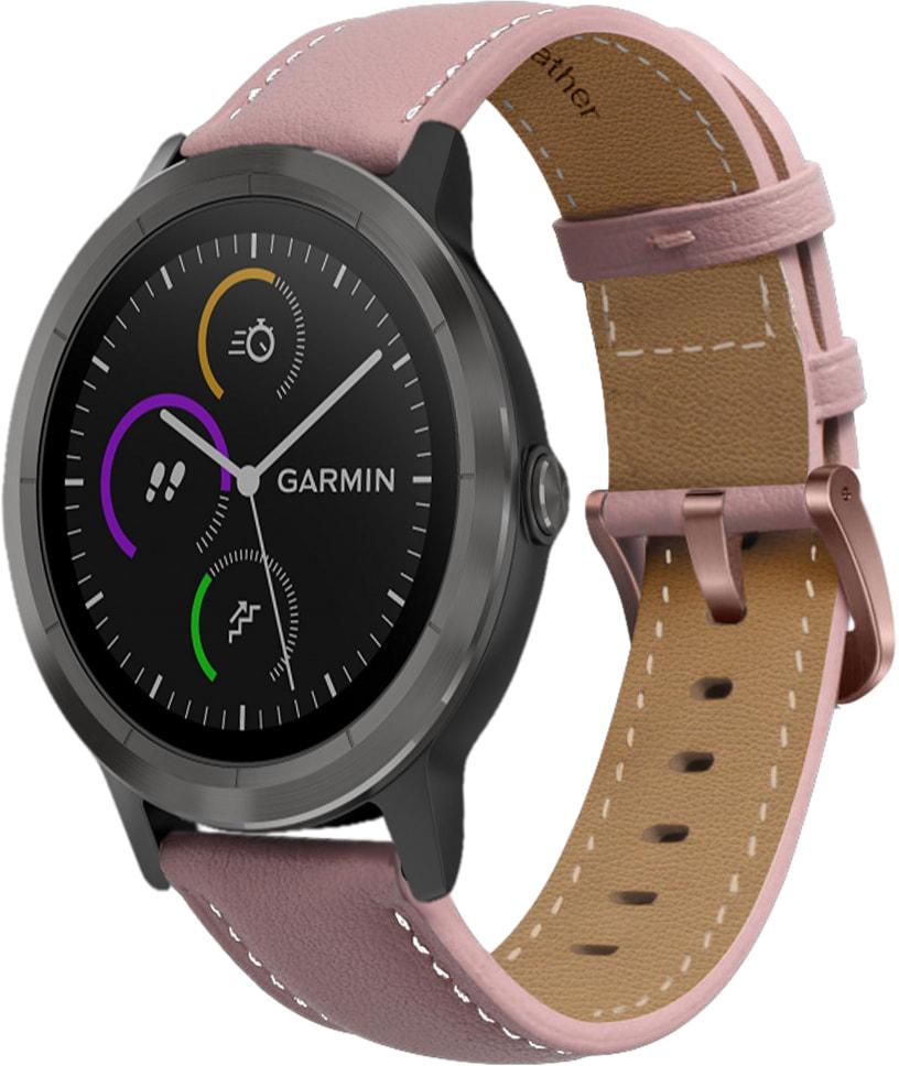 Ремешок кожаный Folsa для Garmin Vivoactive 3 Pink (31511-31)