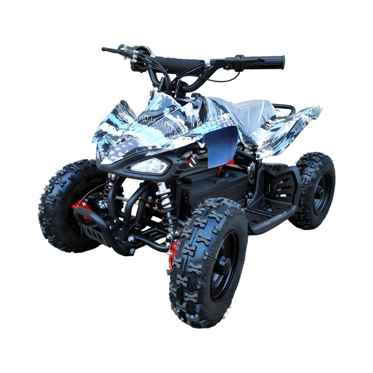 Электрический квадроцикл Corso RS-244603 на аккумуляторе Белый с принтом (27109681)