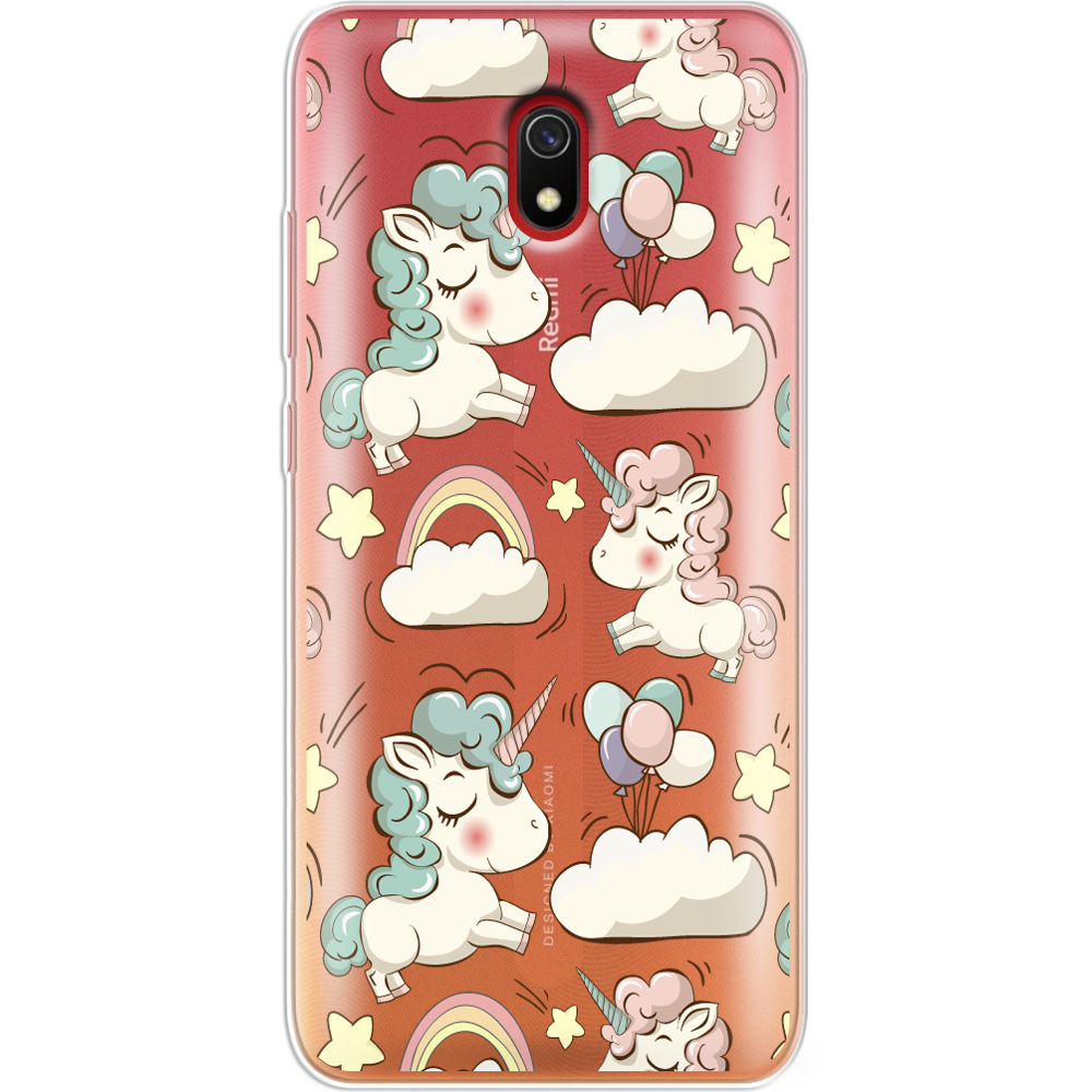 Чохол Boxface Xiaomi Redmi 8A Unicorns Прозорий силікон (38341-cc2-38341)