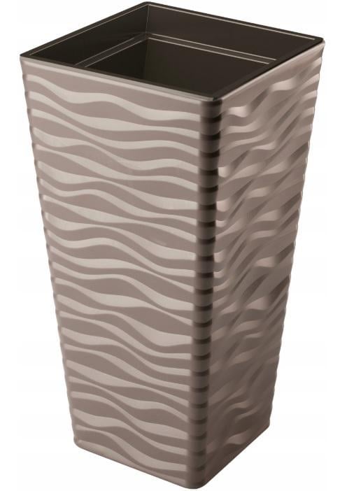 Горшок для цветов Sahara slim kwadro-40 Коричневый (3970-068)