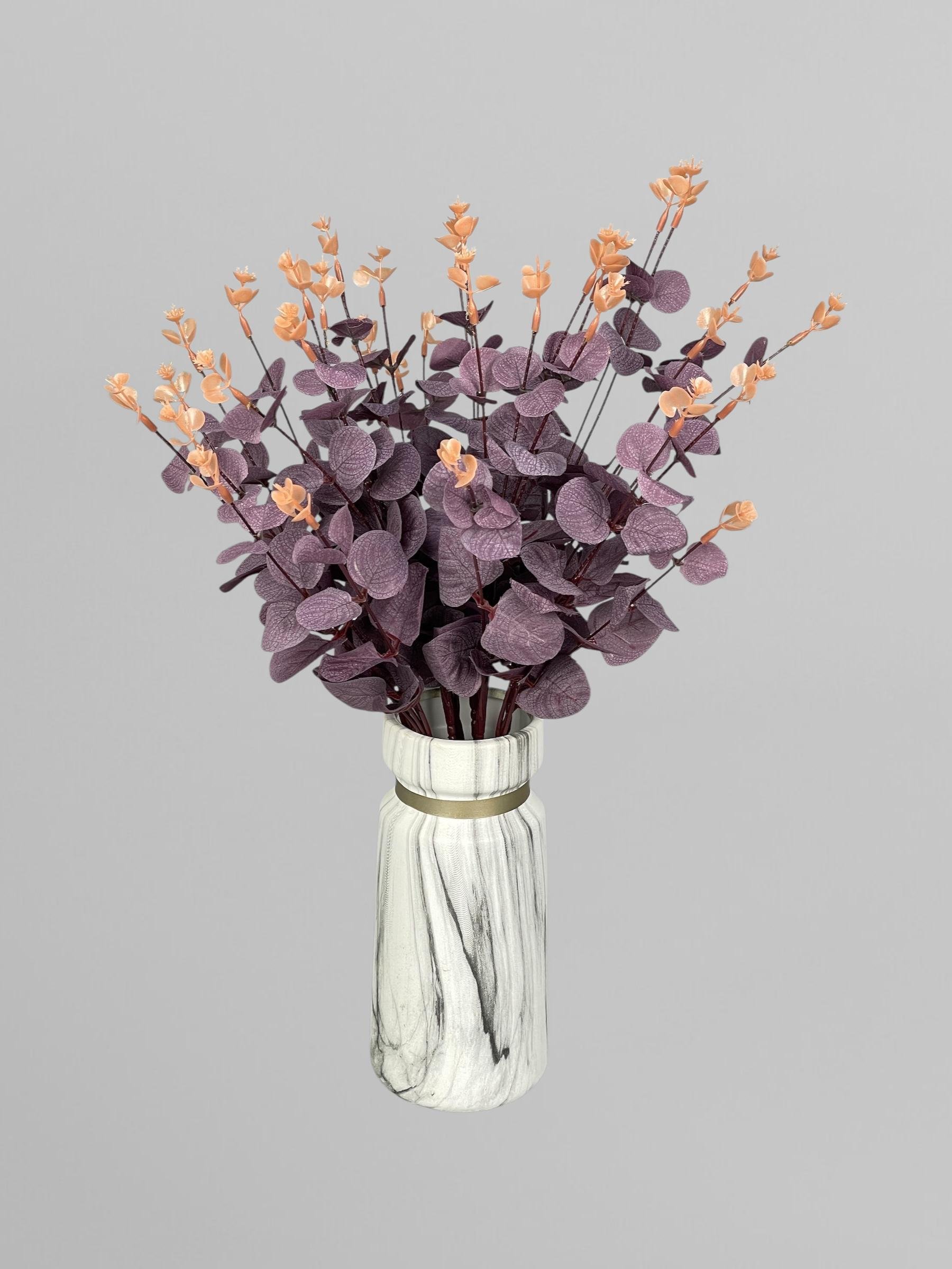 Искусственный куст эвкалипта 46 см Темно-бордовый (Р05001) - фото 3