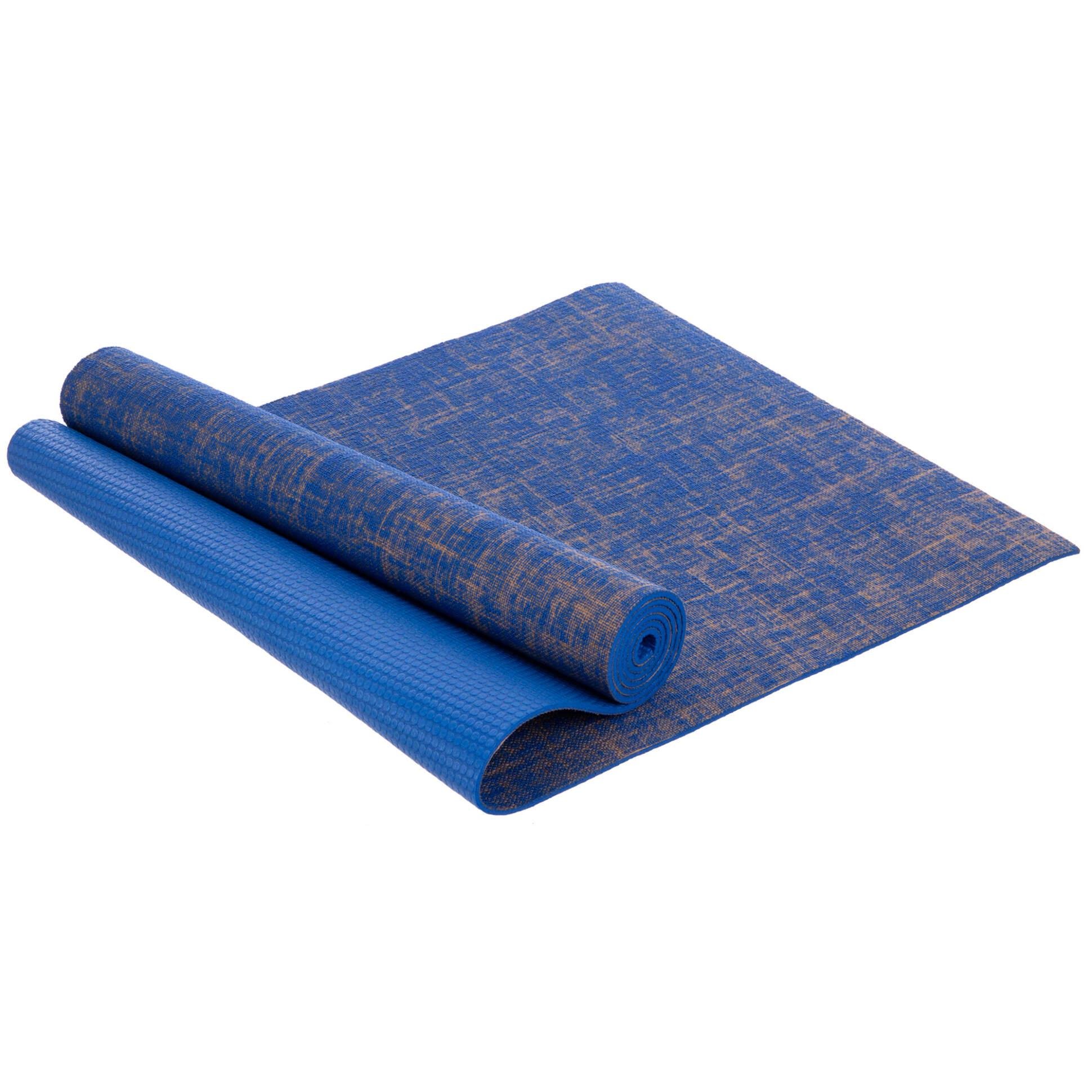 Килимок для йоги джутовий Yoga mat SP-Sport FI-2441 Синій - фото 1