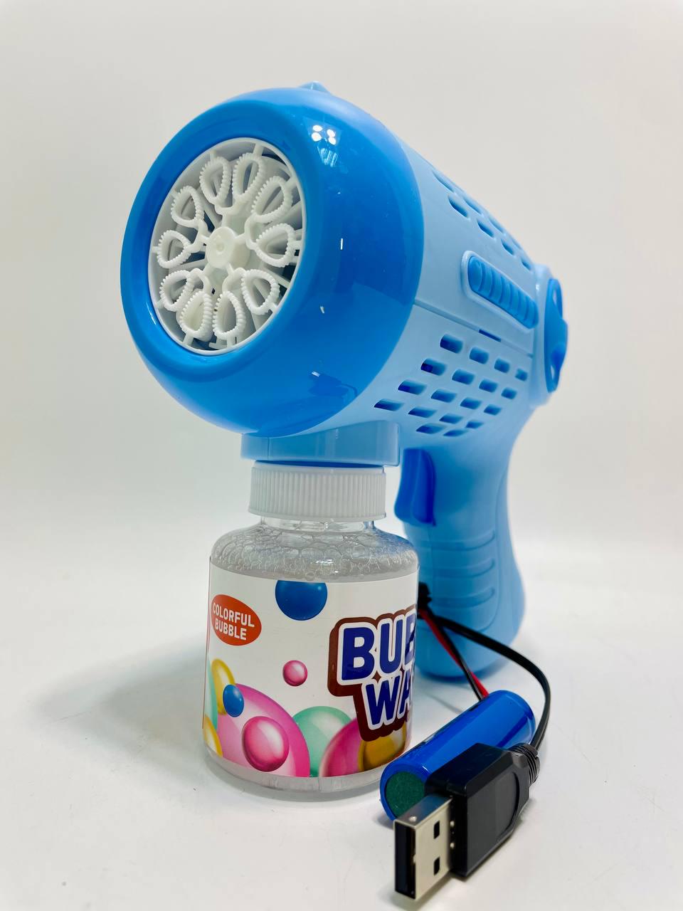 Пистолет с мыльными пузырями 3,7V/USB-кабель/мыльный раствор/подсветка/автоматический принцип - фото 6 Пистолет с мыльными пузырями 3,7V/USB-кабель/мыльный раствор/подсветка/автоматический принцип - фото 6