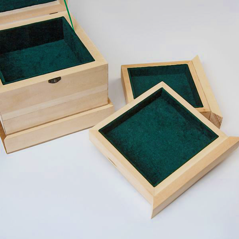 Заготовка шкатулки с двумя секретами из липы 20х20 см (27320657) - фото 4 Заготовка шкатулки с двумя секретами из липы 20х20 см (27320657) - фото 4