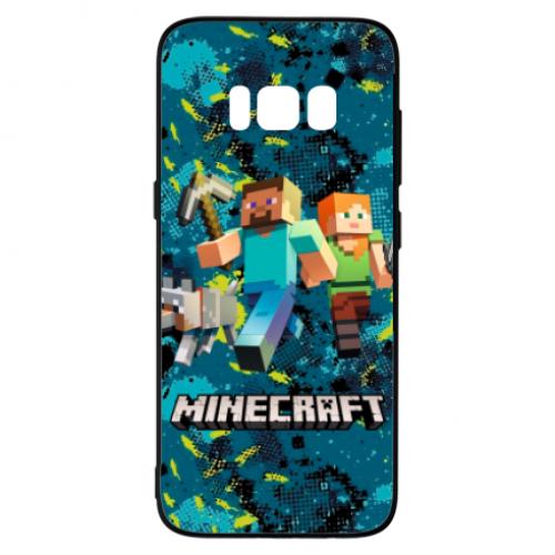 Чехол для Samsung S8 Minecraft Steve Alex And Dog