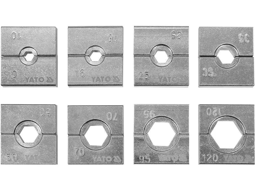 Матрицы сменные YATO для клещей YT-22860 с губками 10, 16, 25, 35, 50, 70, 95, 120 мм²