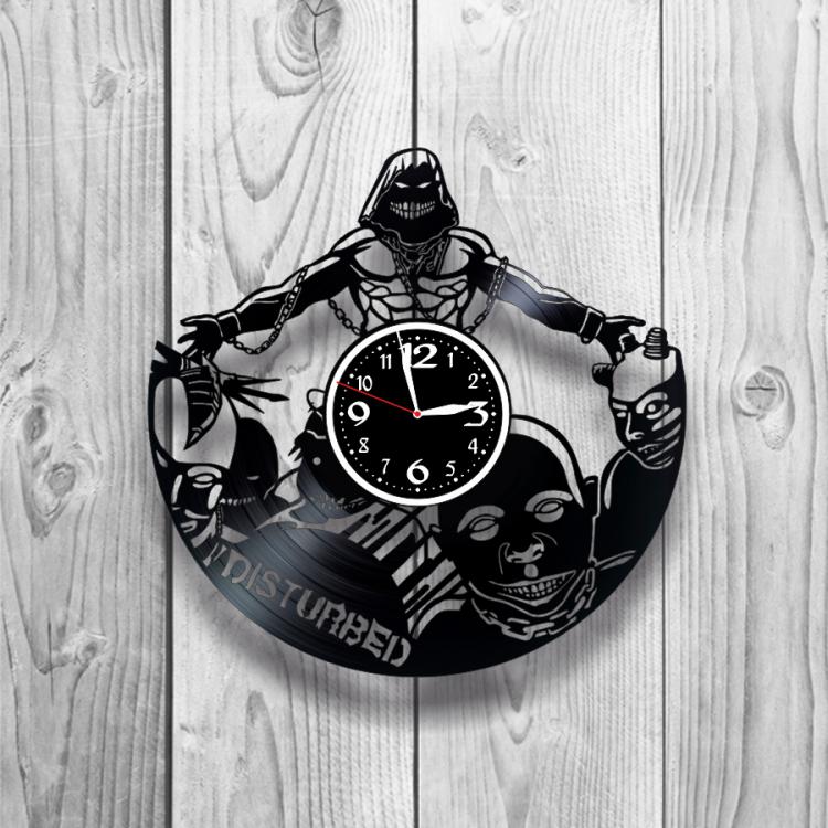 Часы настенные Disturbed 0427 из виниловой пластинки