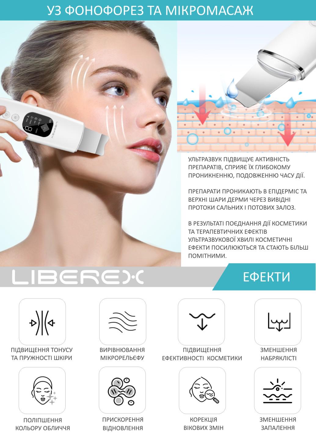 Скраббер для очистки лица Liberex RBX-917 ультразвуковой портативный - фото 5