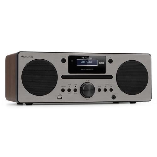 Стереосистема Auna Harvard DAB+/FM/CD плеєр/USB Горіховий - фото 1