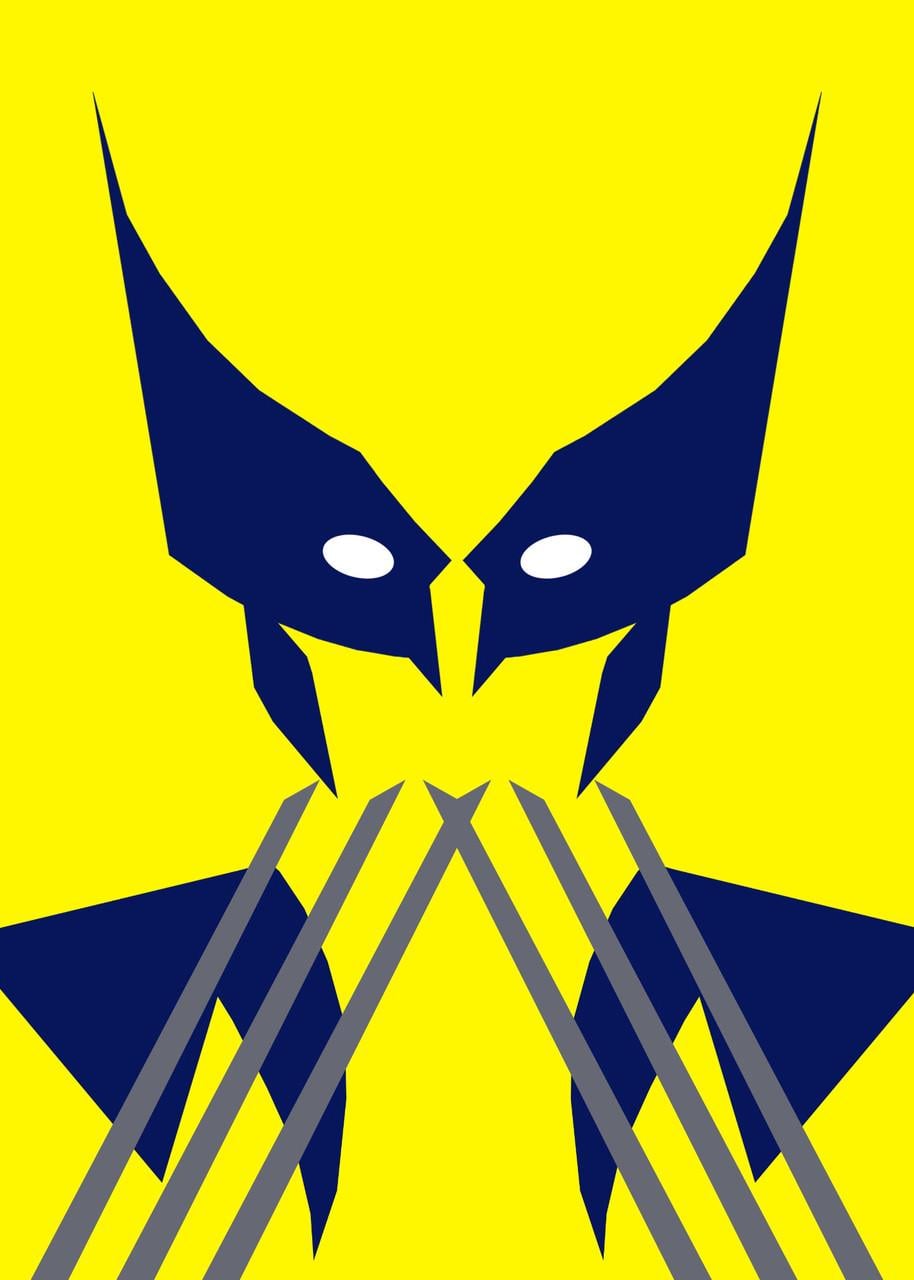 Картина GeekLand Wolverine минимализм WR.09.095)