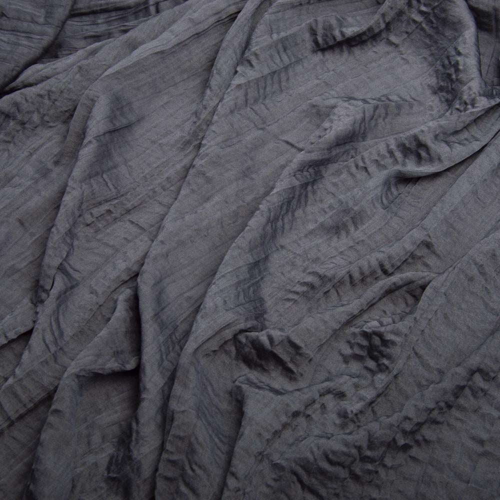 Тканина плательна шовк креш Джура 108 гр/м2 Сірий (24219)