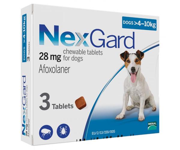 Таблетки від бліх та кліщів Boehringer Ingelheim Нексгард жувальний 4-10 кг 1 таб. - фото 1
