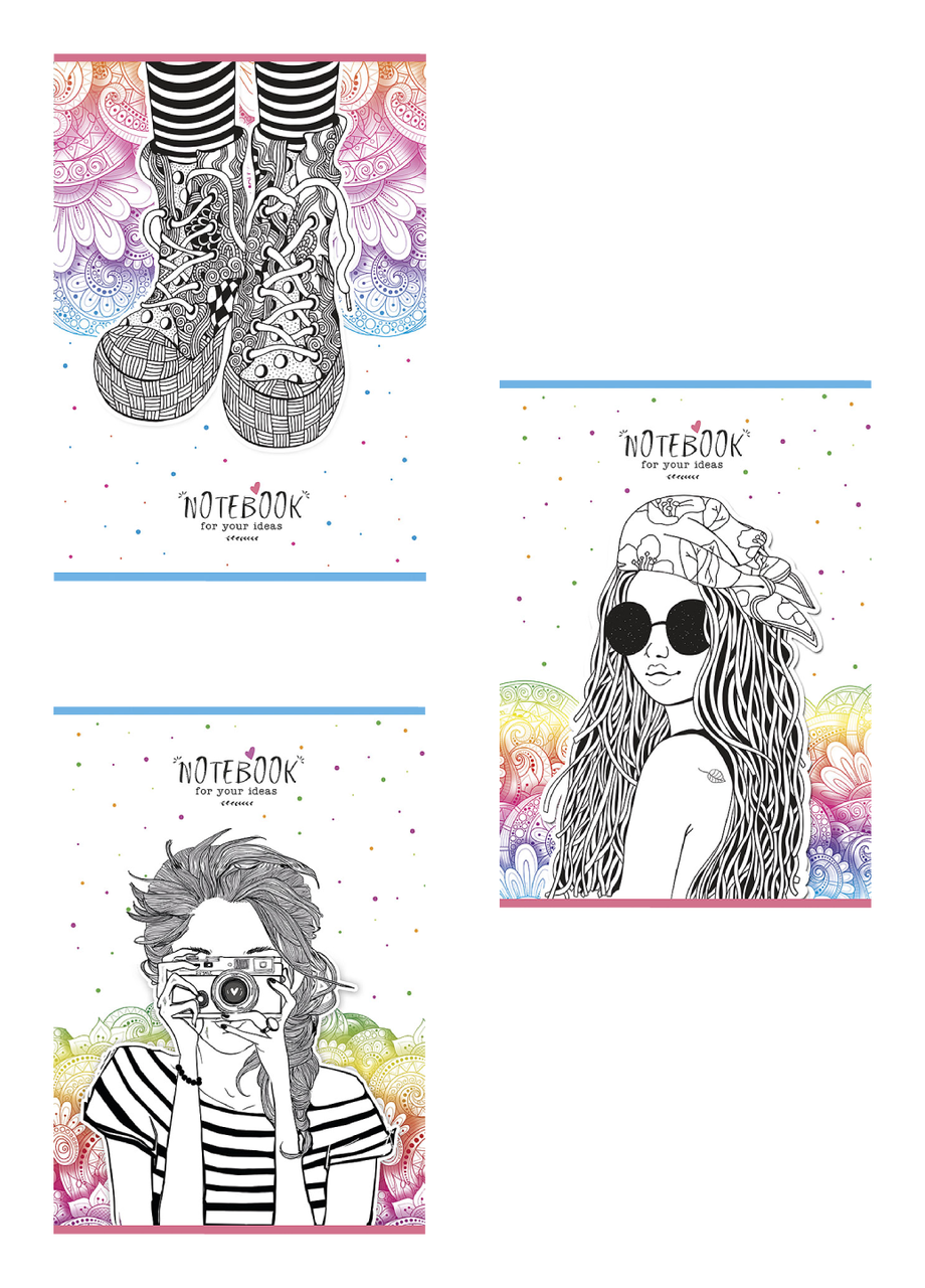 Комплект школьных тетрадей Школярик А4 40 л. в линейку 3 шт. (541 4823088210682)