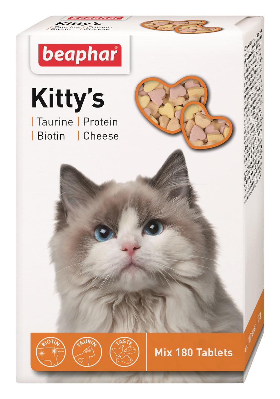 Вітамінізовані ласощі Kitty's Mix для дорослих котів Beaphar 180 таблеток (12506)