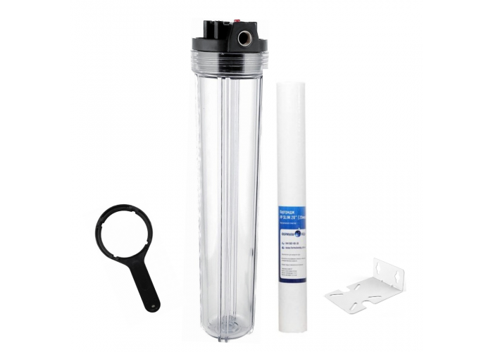 Фильтр механической очистки Formula Vody типа Slim с полипропиленовым картриджем 20"