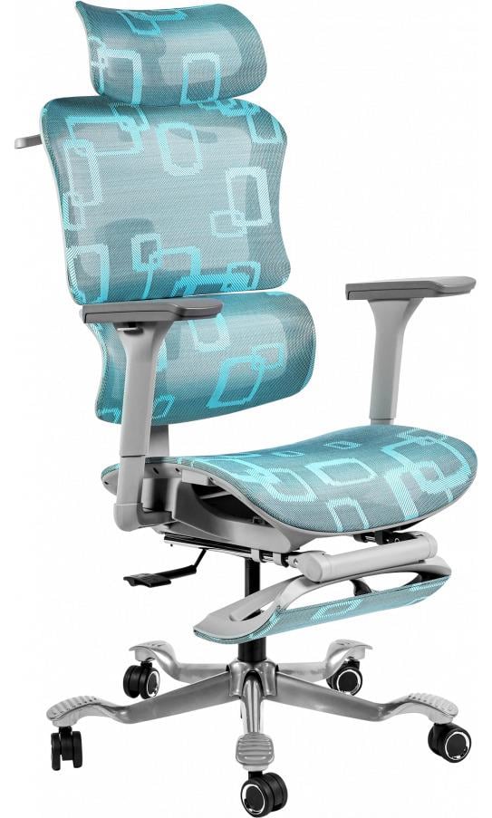 Офисное кресло GT Racer B-542 Grey/Blue (1835)