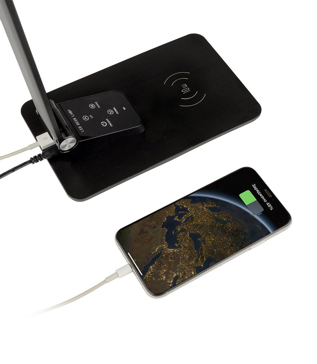 Настільна лампа Lightrich TX-180 c бездротовою зарядкою 10 W Black (LS1010054071) - фото 9 Настільна лампа Lightrich TX-180 c бездротовою зарядкою 10 W Black (LS1010054071) - фото 9