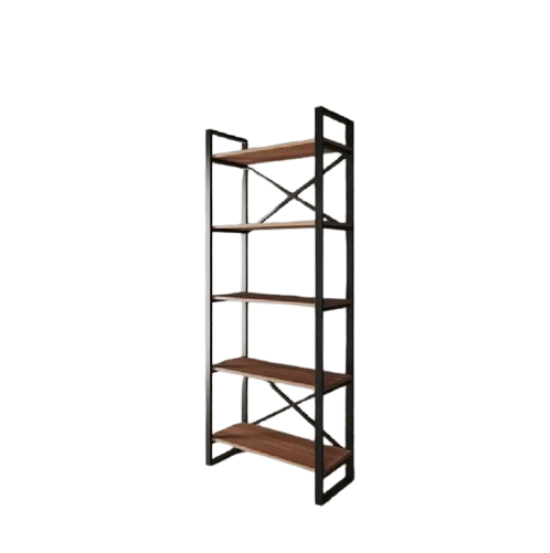 Стеллаж Loft NS-1780 с полками узкий для работы и кабинета Черный (3075774037)