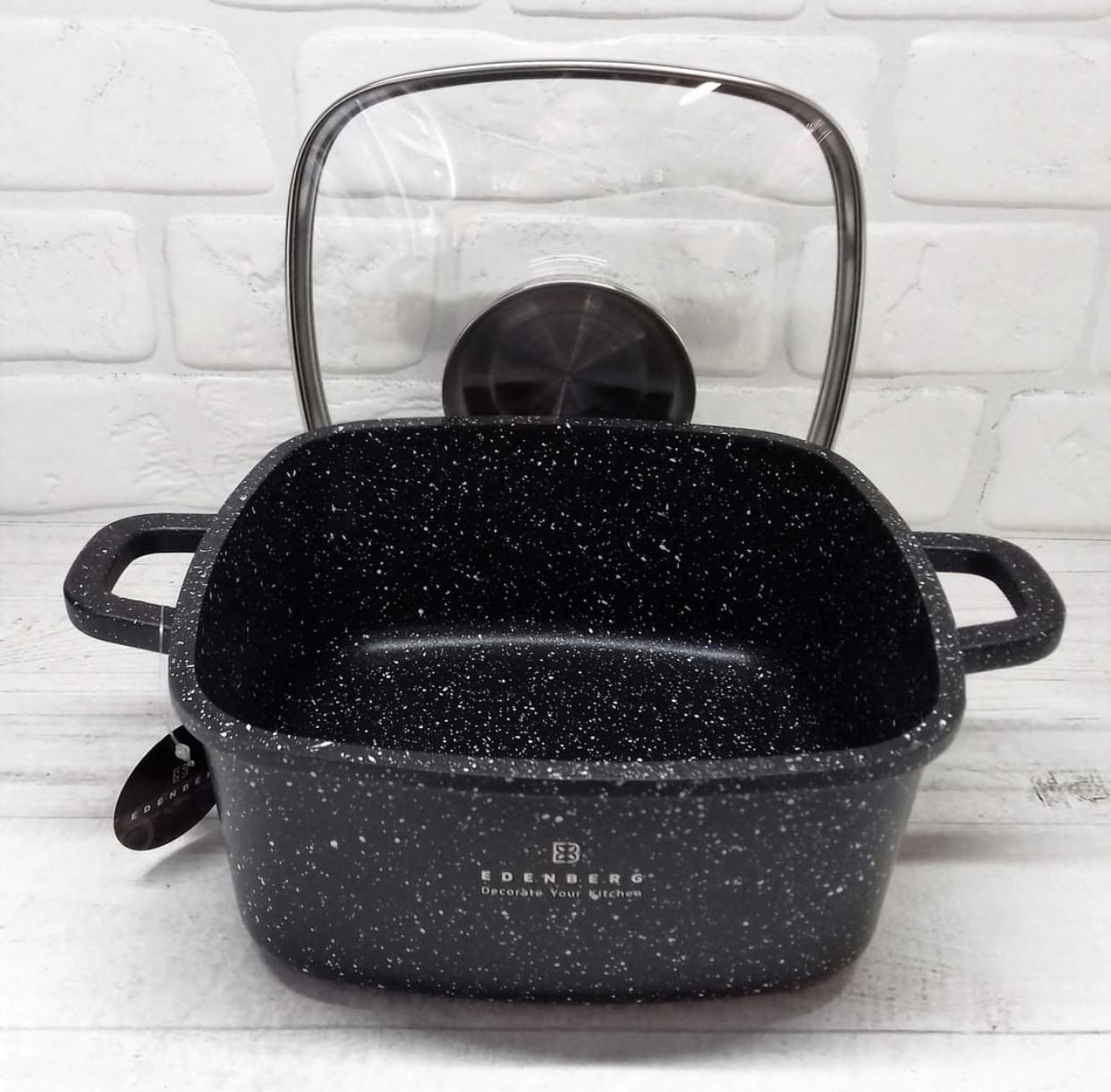 Набор кастрюль с мраморным антипригарным покрытием Edenberg EB-3986 10 пр. - фото 6 Набор кастрюль с мраморным антипригарным покрытием Edenberg EB-3986 10 пр. - фото 6