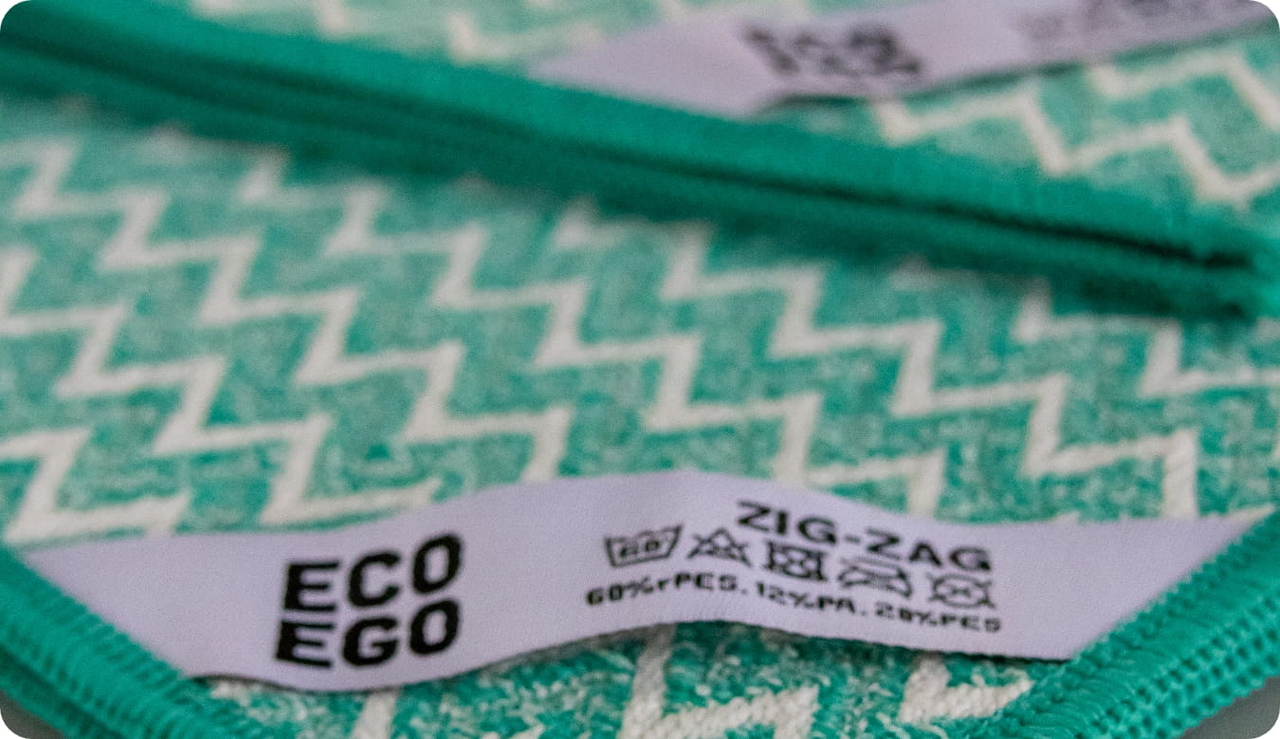 Салфетка кухонная York ECO EGO ZIG-ZAG из микрофибры для уборки 35х35 см - фото 10 Салфетка кухонная York ECO EGO ZIG-ZAG из микрофибры для уборки 35х35 см - фото 10