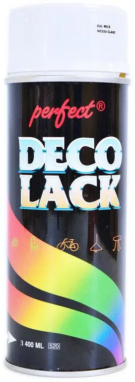 Фарба аерозоль Deco Lack Deco Perfect термостійка 400 мл White (33415) Фарба аерозоль Deco Lack Deco Perfect термостійка 400 мл White (33415)