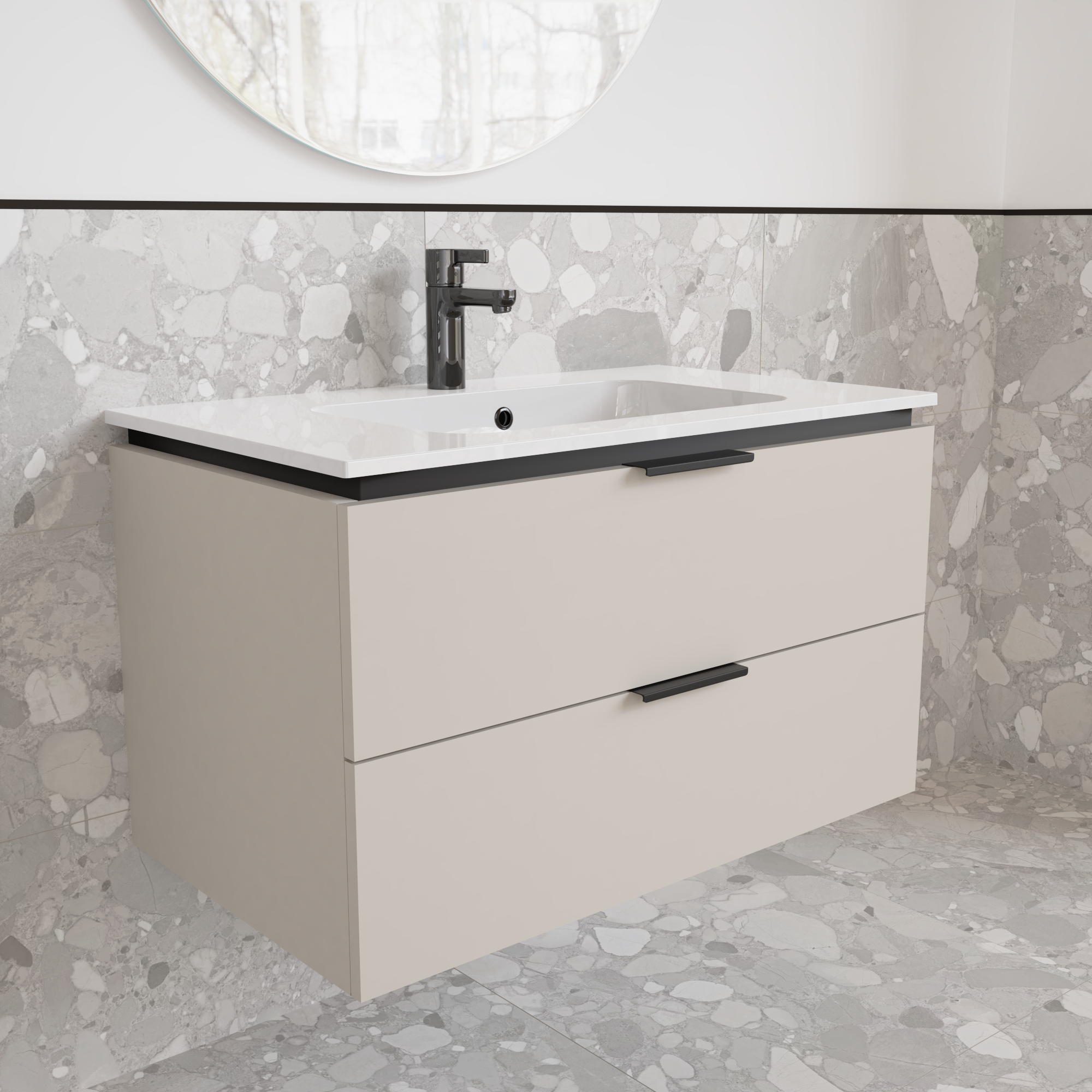 Тумба подвесная с раковиной MVK Vostok Icon 80 В2 800х450х530 мм Кашемир (p280km) - фото 2 Тумба подвесная с раковиной MVK Vostok Icon 80 В2 800х450х530 мм Кашемир (p280km) - фото 2