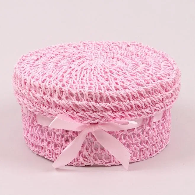 Шкатулка вязаная Flora Розовый (38153)