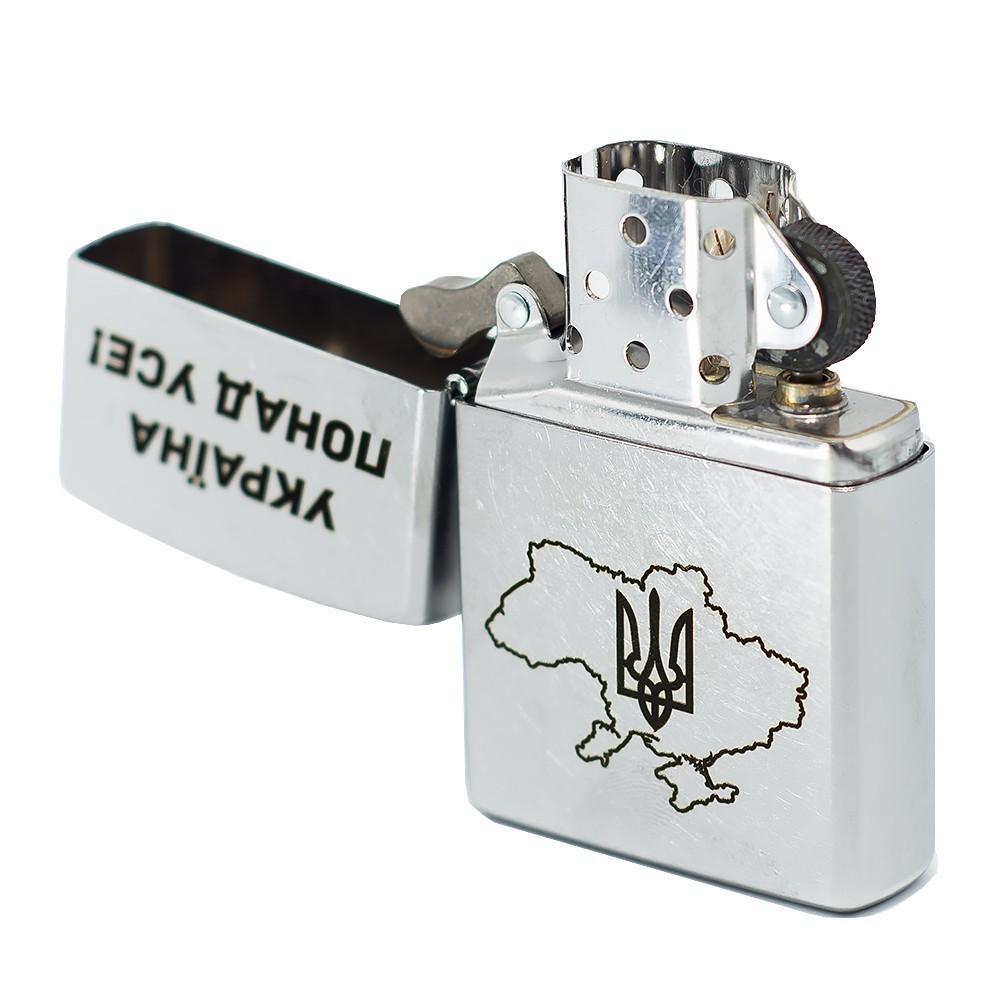 Зажигалка ZIPPO 207P "Україна понад усе" - фото 3