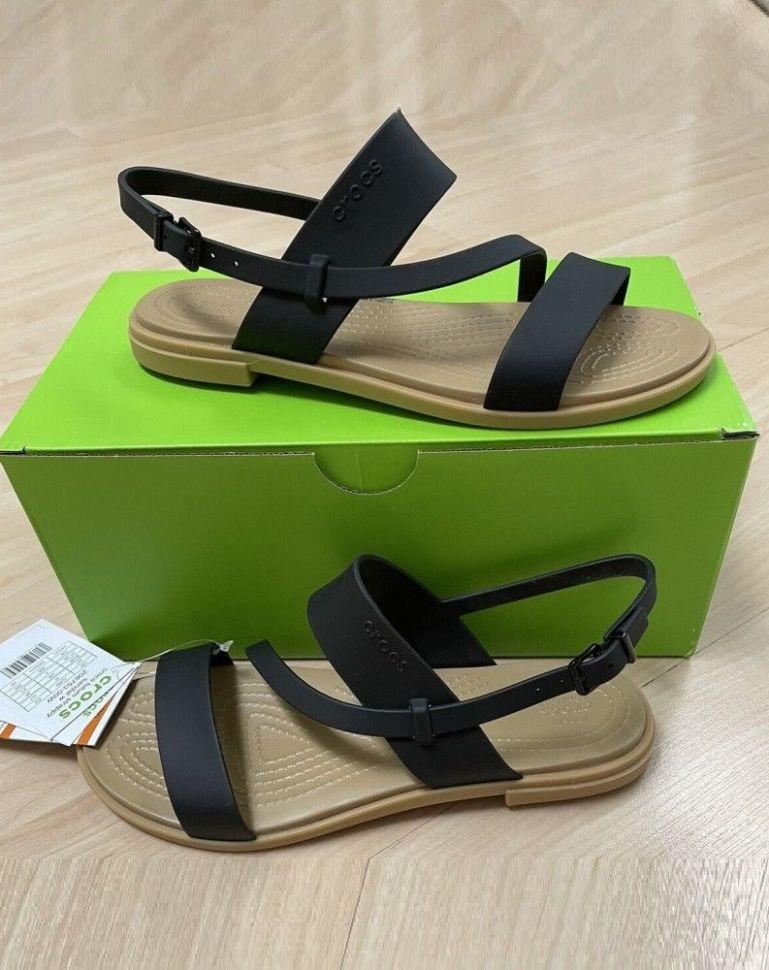 Сандали женские Crocs Tulum Strappy р. 36/37 Black/Mushroom (15226) - фото 5