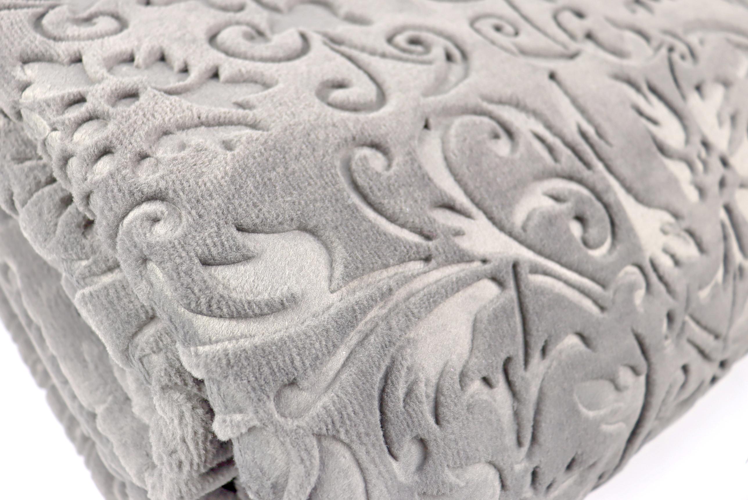 Покрывало-плед Hobby Embos Gri 220х240 см Серый - фото 10