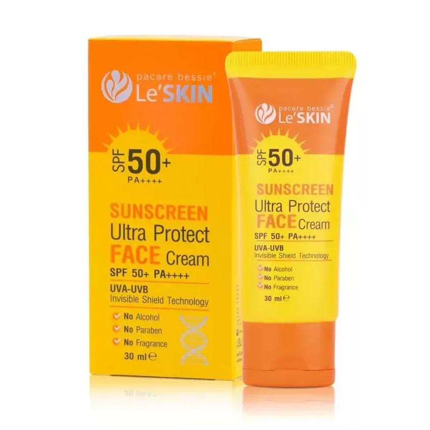 Солнцезащитный крем для лица Le’ SKIN SPF 50+ с водостойкой формулой 30 мл (8859092801048)