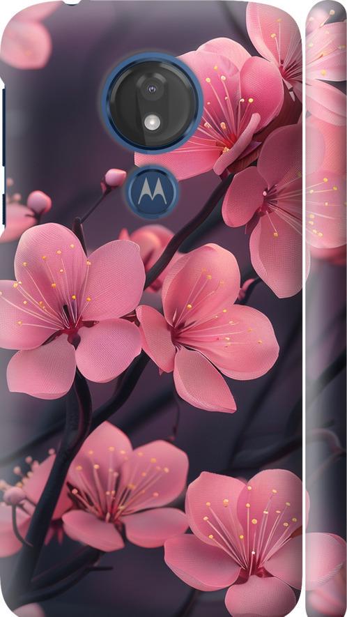 Чехол на Motorola Moto G7 Power Пурпурная сакура (6075m-1657-42517)