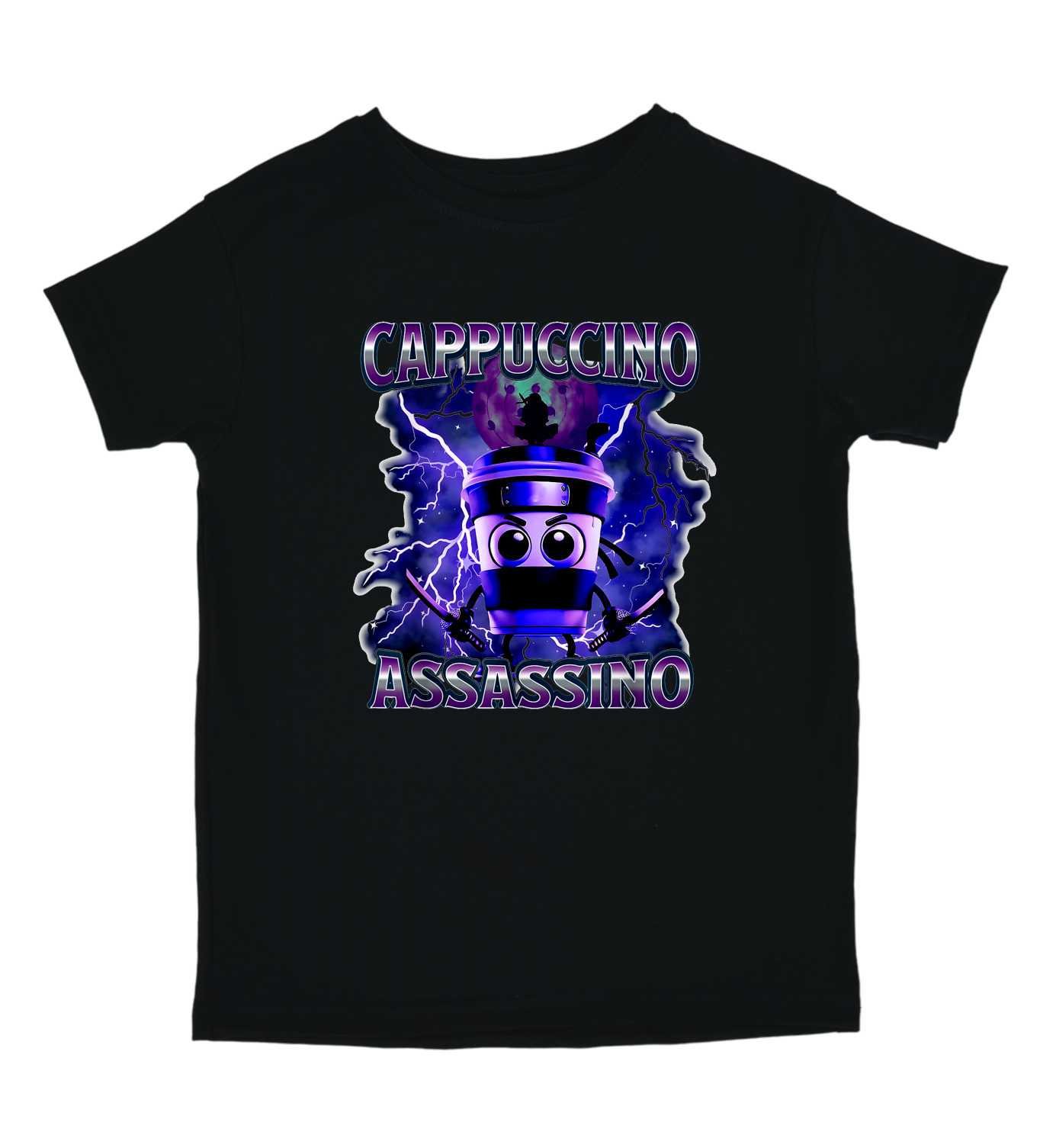 Футболка TM Spinogriz СПИ2025 "Cappuccino Assassino" 110 см Чорний