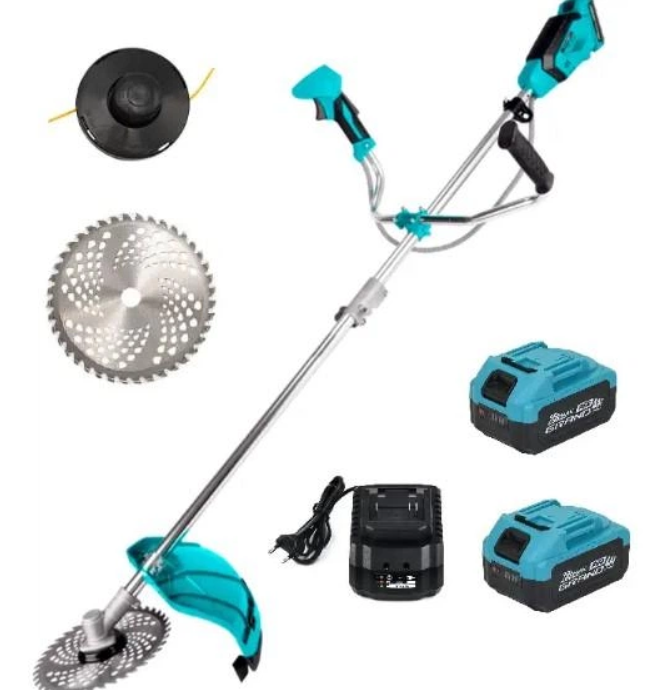 Коса акумуляторна Grand безщіткова 2в1 21В 4А/год 2 АКБ 7500 об/хв 300 мм