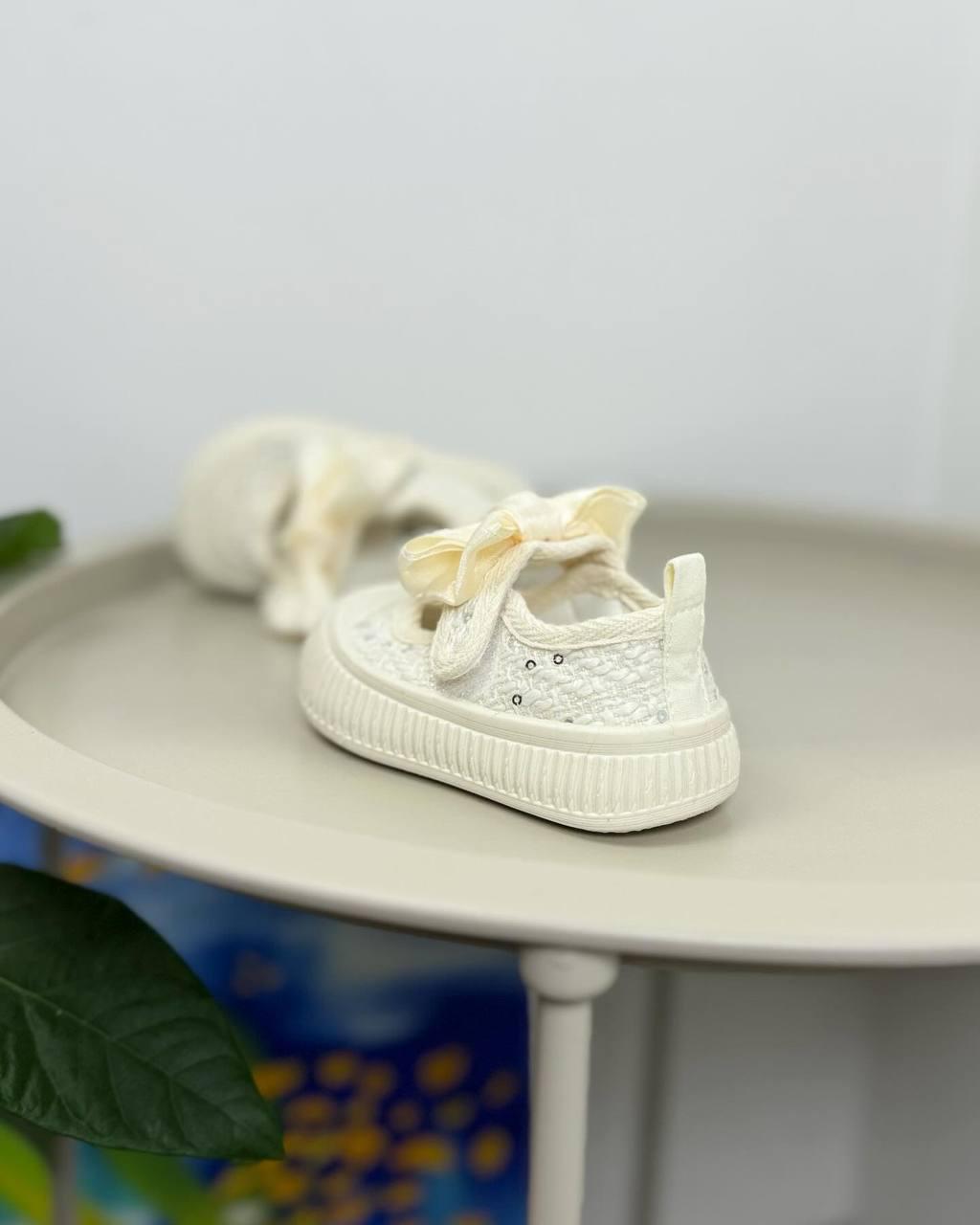 Кроссовки детские р. 18 Бежевый (1273) - фото 5