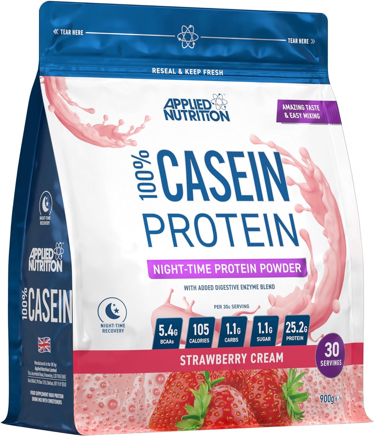 Казеїн міцелярний Applied Nutrition Micellar Casein Strawberry cream 900 г