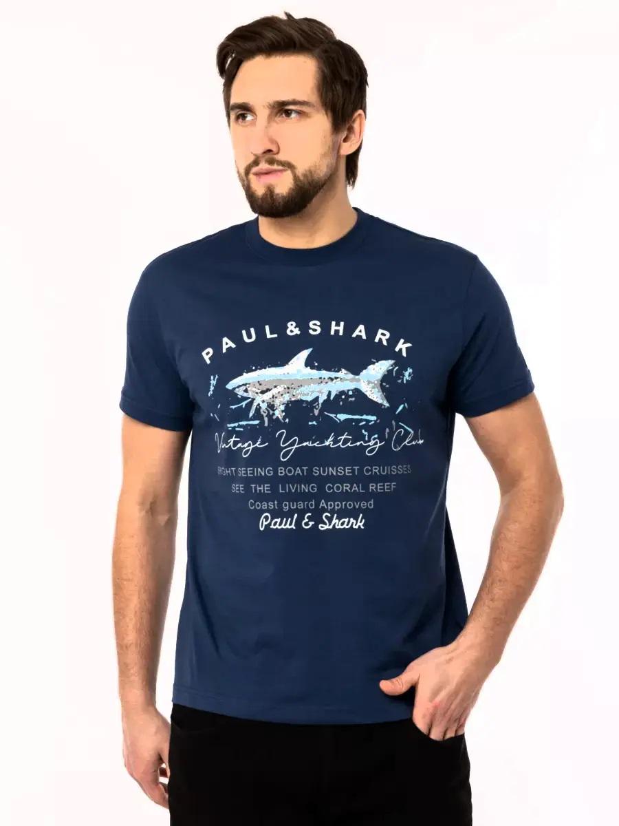 Футболка мужская Paul&Shark PS-13873DB XL