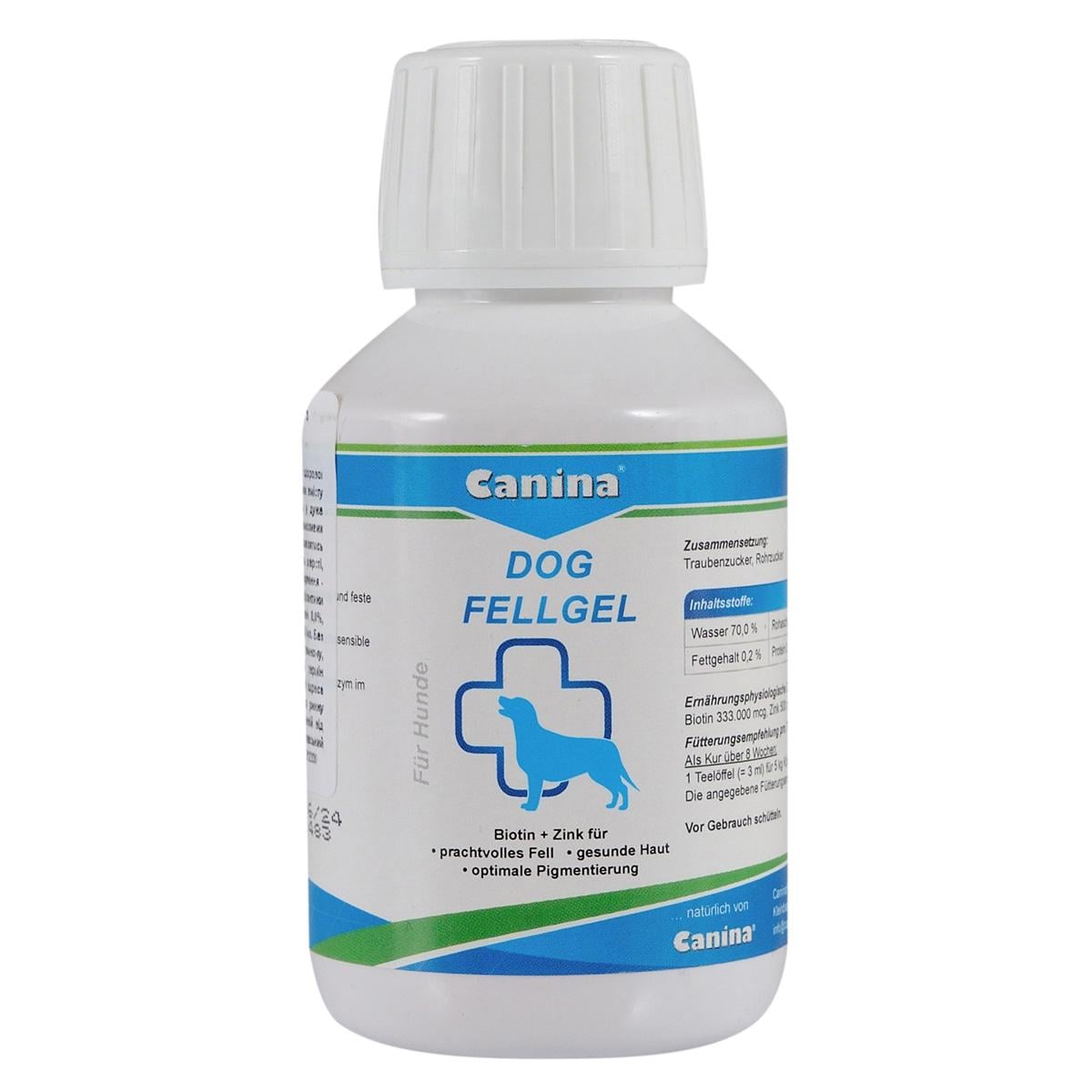 Биотин/цинк для мелкиx привередливыx собак Canina Dog Fell Gel 100 мл (4027565130900)