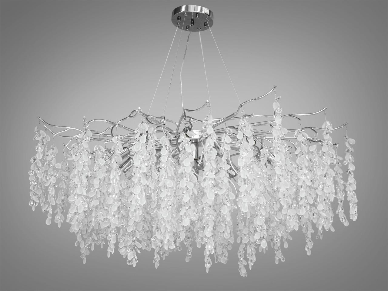 Люстра хрустальная в гостиную 603-1000CH-LS на 14 ламп Хром (2173821683) - фото 1 Люстра хрустальная в гостиную 603-1000CH-LS на 14 ламп Хром (2173821683) - фото 1