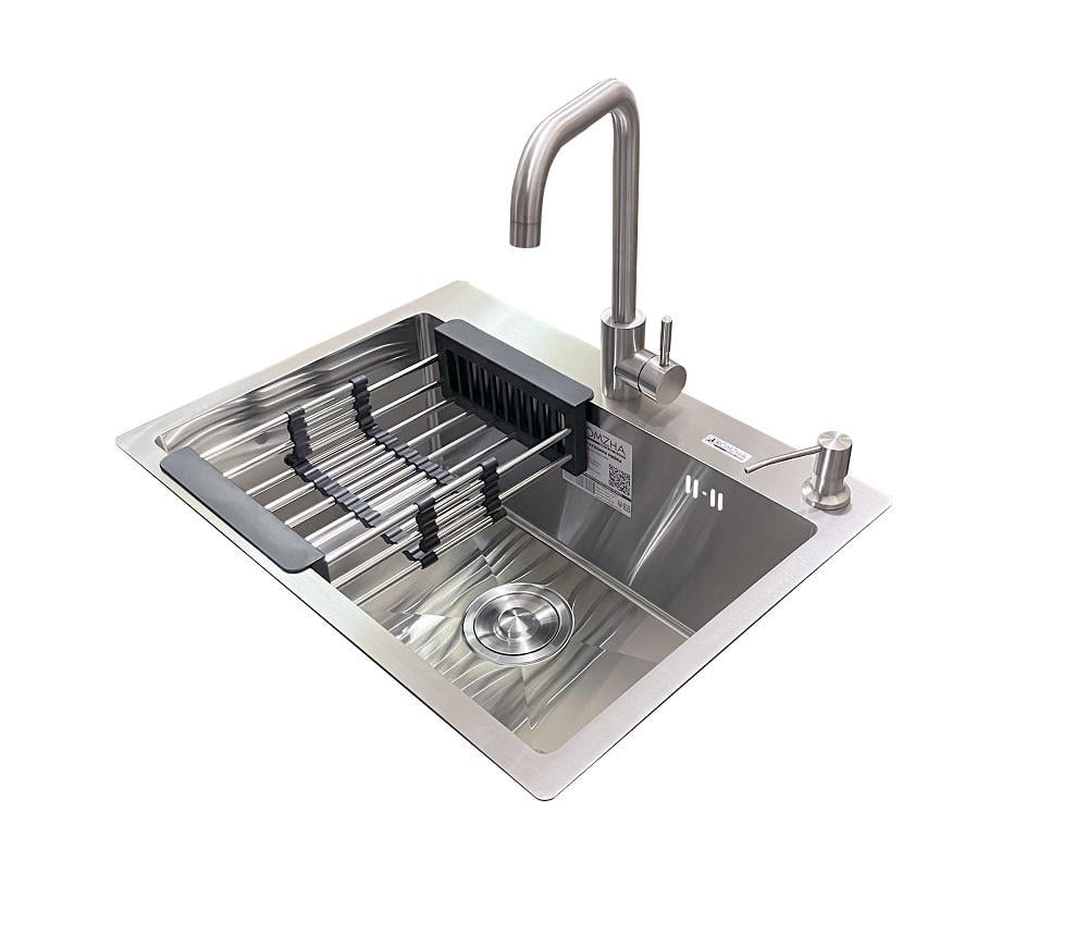 Мийка для кухні Romzha Arta U-550S B з змішувачем та дозатором (RO41557)