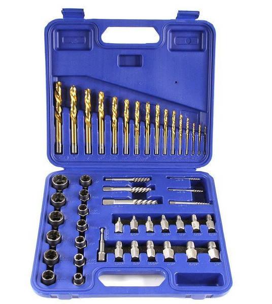 Набор экстракторов для выкручивания сломанных болтов и гаек MAR-POL 49 шт. (M58663)