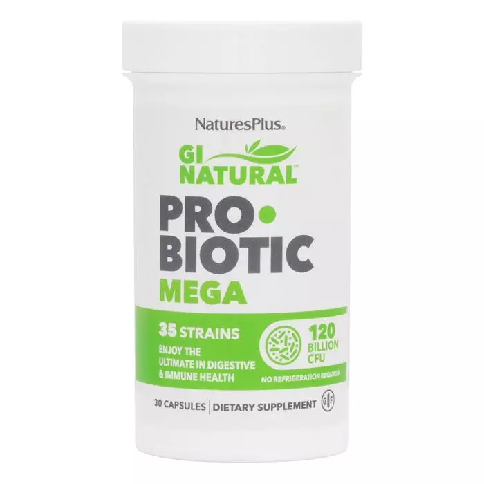 Пробиотики мега Natures Plus Probiotic Mega 120 млрд КОЕ 30 капсул (NTP43902)