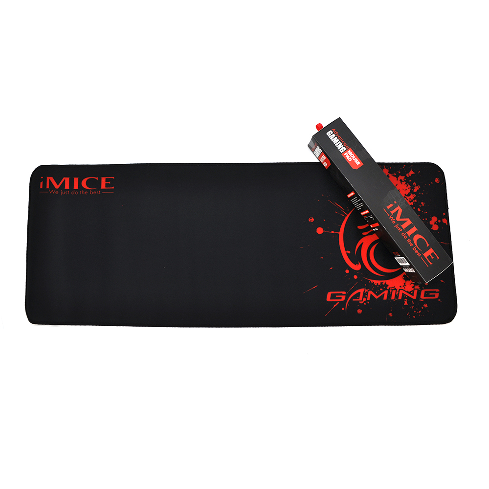Коврик для мыши iMICE PD03 тканевый прошитый край 4х300х800 мм Черно-красный (YUT_V3545)