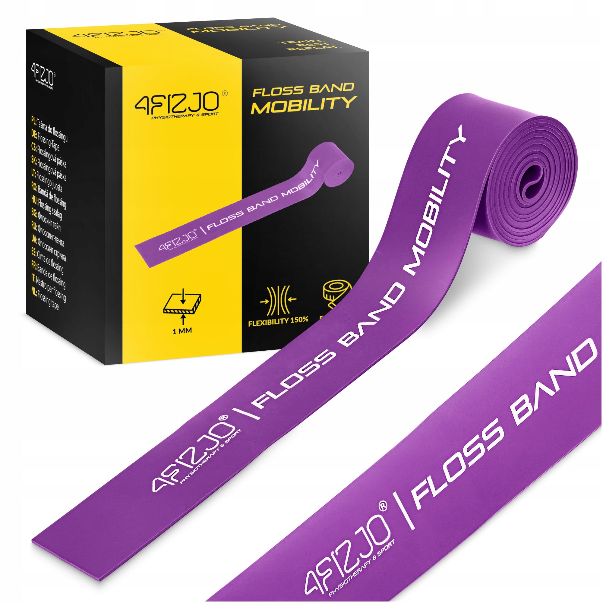Стрічка компресійна для флосингу 4FIZJO Floss Band 207x5x0,1 см Violet (P-5905973405201) - фото 4 Стрічка компресійна для флосингу 4FIZJO Floss Band 207x5x0,1 см Violet (P-5905973405201) - фото 4